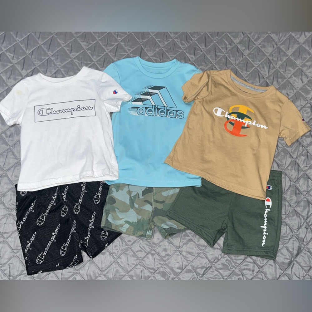 Bundle of 6 (3 Outfits) primarily Champion size 24M
